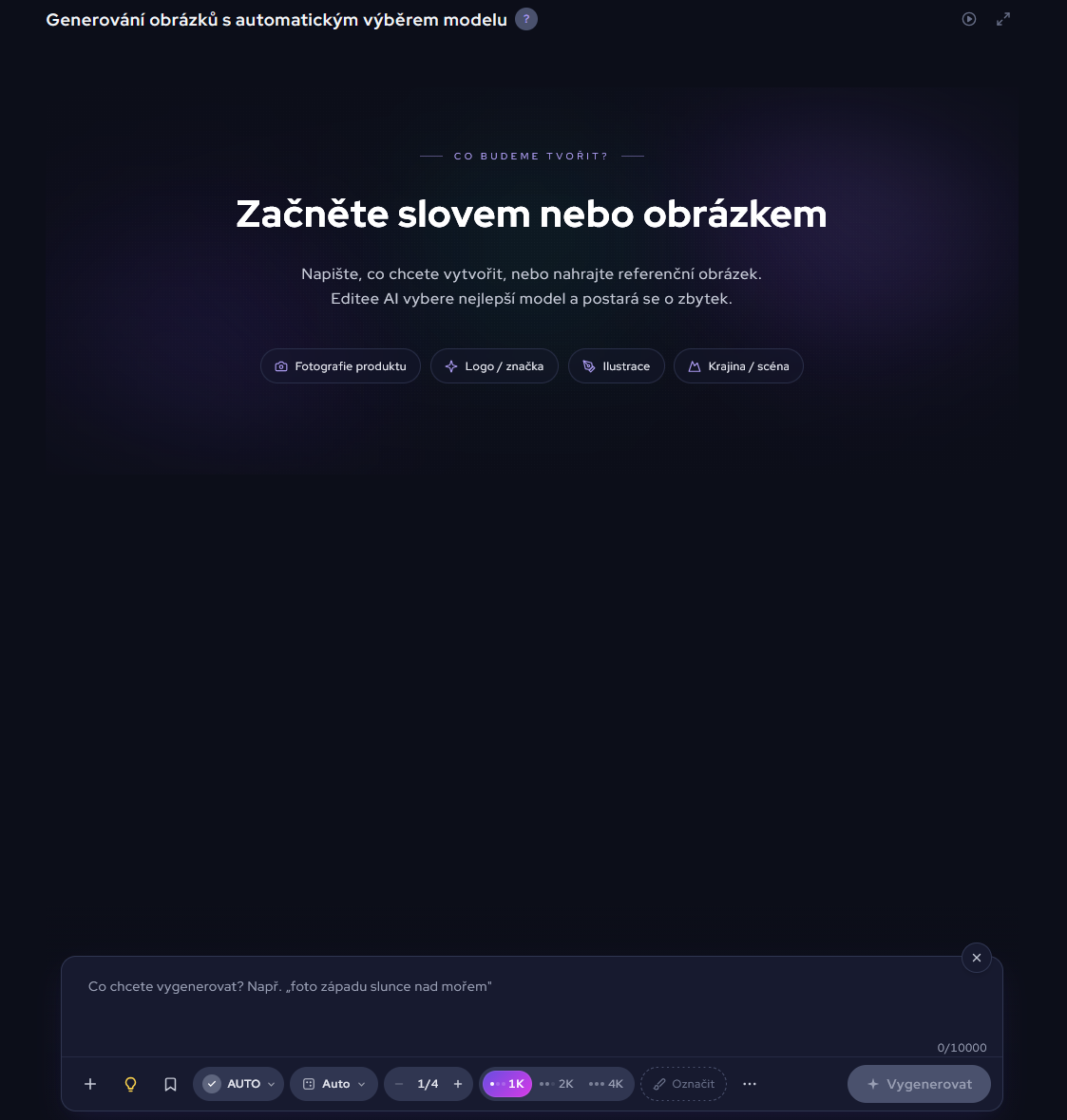 nové ui u AI grafiky